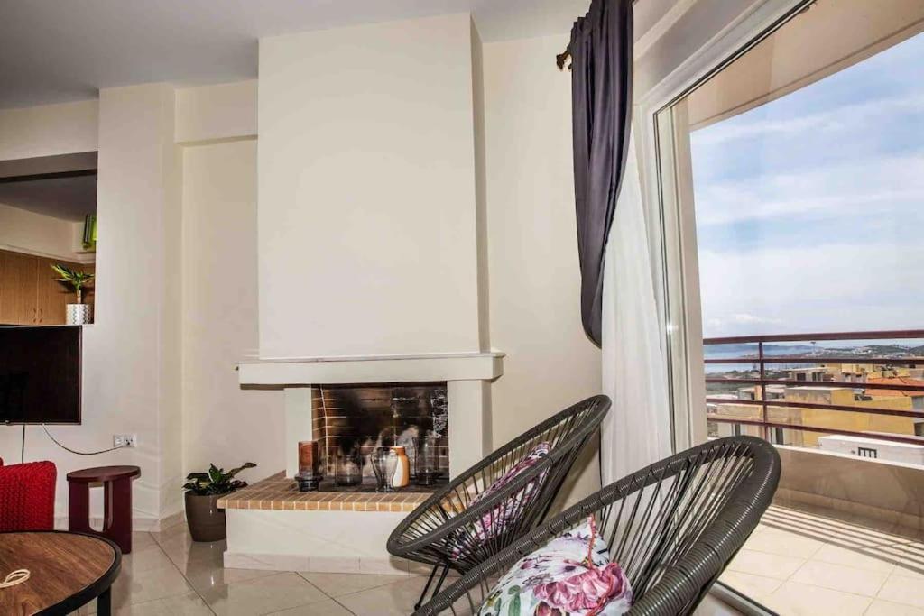 Lavrio Seaview 2Bdr Apt 4 Min Dive From The Sea Lávrion Exterior foto